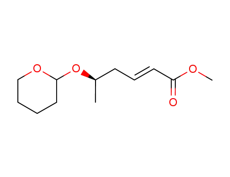 (E)-(R)-5-(Tetrahydro-pyran-2-yloxy)-hex-2-enoic acid methyl ester