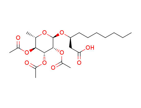 (3S)-3-[(2,3,4-tri-O-acetyl-6-deoxy-α-L-mannopyranosyl)oxy]decanoic acid
