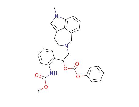 carbonic acid 1-(2-ethoxycarbonylamino-phenyl)-2-(1-methyl-3,4-dihydro-1<i>H</i>,6<i>H</i>-azepino[5,4,3-<i>cd</i>]indol-5-yl)-ethyl ester phenyl ester