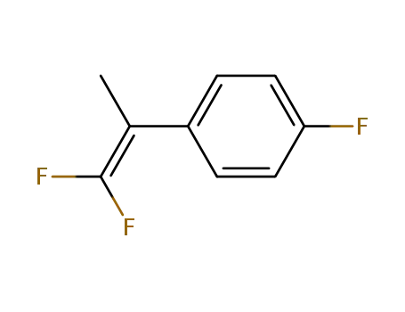 Molecular Structure of 63082-41-7 (Benzene, 1-(2,2-difluoro-1-methylethenyl)-4-fluoro-)