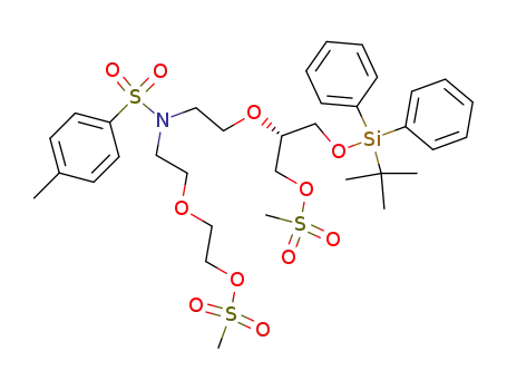 (R)-1,11-bis(methanesulfonyloxy)-2-[(tert-butyldiphenylsilyloxy)methyl]-6-N-(p-toluenesulfonyl)-6-aza-3,9-dioxaundecane