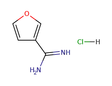 Molecular Structure of 54649-21-7 (3-FURANCARBOXIMIDAMIDE HYDROCHLORIDE)
