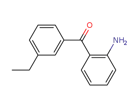Molecular Structure of 497875-66-8 (Methanone, (2-aminophenyl)(3-ethylphenyl)- (9CI))