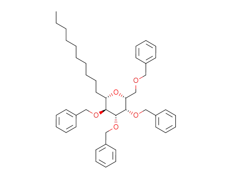 (2R,3R,4S,5R,6S)-3,4,5-tris(benzyloxy)-2-(1-benzyloxymethyl)-6-decyltetrahydropyran