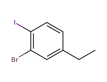 Molecular Structure of 289039-23-2 (2-bromo-4-ethyl-1-iodobenzene)