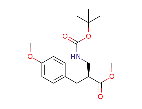 Molecular Structure of 886366-52-5 (METHYL 2-N-BOC-2-AMINOMETHYL-3-(4-METHOXY-PHENYL)-PROPIONATE)