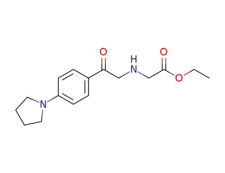 [2-oxo-2-(4-pyrrolidin-1-yl-phenyl)-ethylamino]-acetic acid ethyl ester