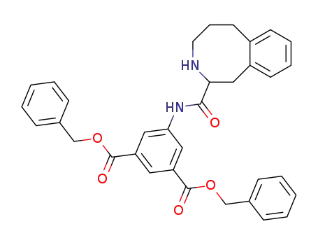 Molecular Structure of 192133-91-8 (1,3-Benzenedicarboxylic acid,
5-[[(1,2,3,4,5,6-hexahydro-3-benzazocin-2-yl)carbonyl]amino]-,
bis(phenylmethyl) ester)