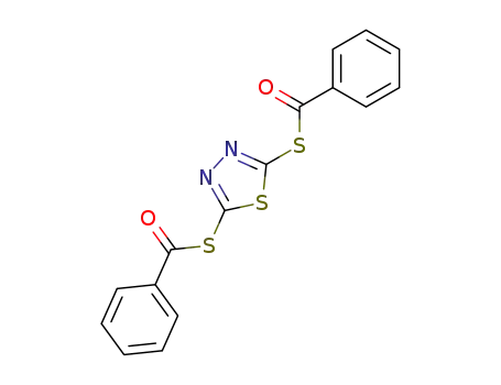 Molecular Structure of 62132-94-9 (S-[5-(benzoylsulfanyl)-1,3,4-thiadiazol-2-yl] benzenecarbothioate)