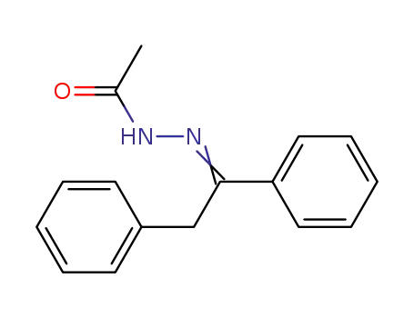 Molecular Structure of 59105-14-5 (1,2-diphenyl-ethanone acetylhydrazone)