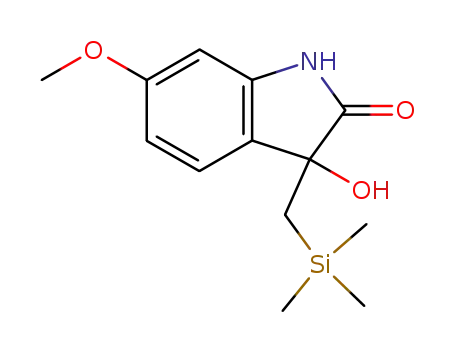 2H-Indol-2-one,
1,3-dihydro-3-hydroxy-6-methoxy-3-[(trimethylsilyl)methyl]-