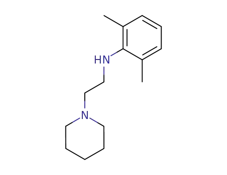 Molecular Structure of 119569-81-2 (2,6-dimethyl-N-[2-(piperidin-1-yl)ethyl]aniline)