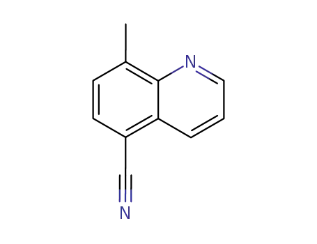 Molecular Structure of 74316-57-7 (5-Quinolinecarbonitrile, 8-methyl-)
