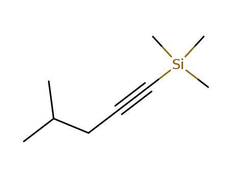 Molecular Structure of 166387-65-1 (Silane, trimethyl(4-methyl-1-pentynyl)-)