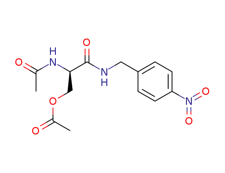 (R)-N-(4-nitrobenzyl)-2-acetamido-3-acetoxypropionamide