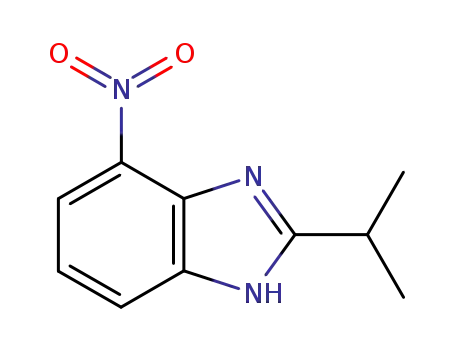 Molecular Structure of 208773-27-7 (2-Isopropyl-4-nitro-1H-benzimidazole)