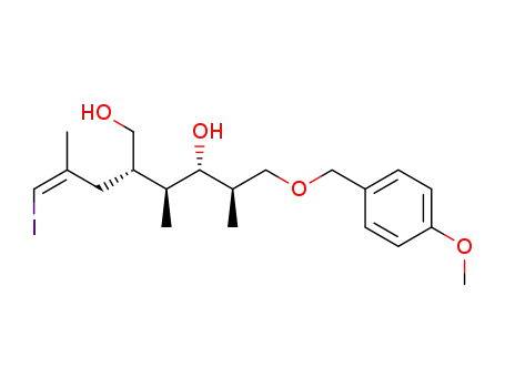 (2S,3S,4S,5R)-2-((Z)-3-Iodo-2-methyl-allyl)-6-(4-methoxy-benzyloxy)-3,5-dimethyl-hexane-1,4-diol