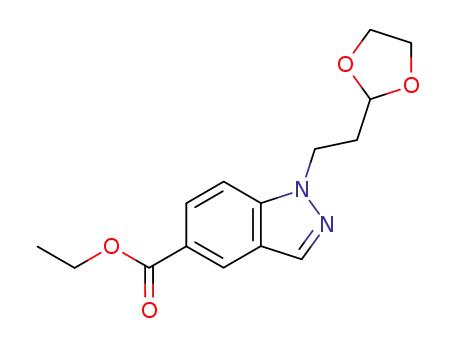 Ethyl 1-[2-(1,3-dioxolan-2-yl)ethyl]-1H-indazole-5-carboxylate