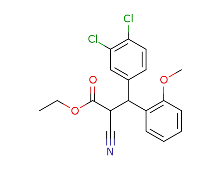 2-cyano-3-(3,4-dichlorophenyl)-3-(2-methoxyphenyl)propionic acid ethyl ester