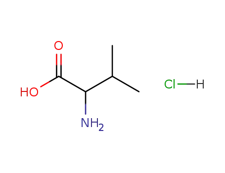 Molecular Structure of 25616-14-2 (Valine, hydrochloride)