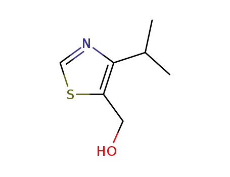 Molecular Structure of 261710-81-0 (5-Thiazolemethanol,4-(1-methylethyl)-(9CI))