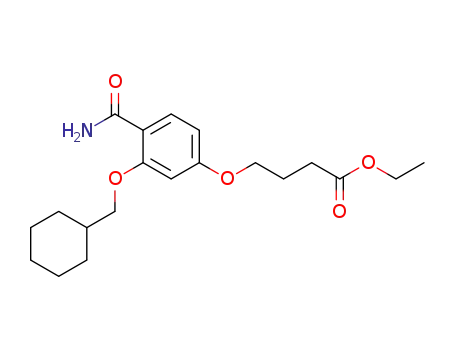 4-(4-carbamoyl-3-cyclohexylmethoxy-phenoxy)-butyric acid ethyl ester