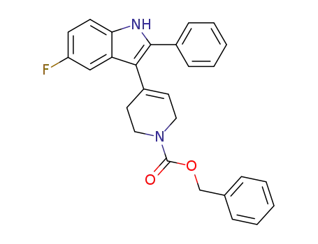 4-(5-fluoro-2-phenyl-1<i>H</i>-indol-3-yl)-3,6-dihydro-2<i>H</i>-pyridine-1-carboxylic acid benzyl ester