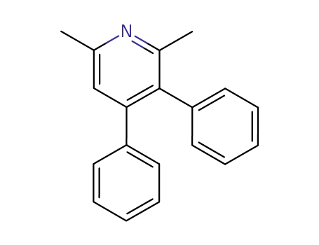 Molecular Structure of 109810-16-4 (Pyridine, 2,6-dimethyl-3,4-diphenyl-)