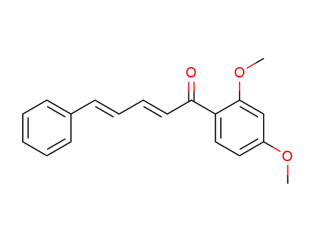 Molecular Structure of 6665-54-9 (2,4-Pentadien-1-one, 1-(2,4-dimethoxyphenyl)-5-phenyl-)
