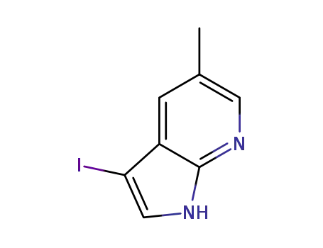 Molecular Structure of 1138443-83-0 (3-Iodo-5-methyl-1H-pyrrolo[2,3-b]pyridine)