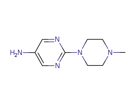 Molecular Structure of 943757-74-2 (2-(4-Methylpiperazin-1-yl)pyrimidin-5-amine)