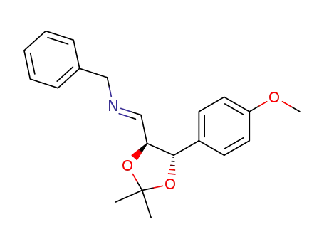 Benzyl-[1-[(4S,5S)-5-(4-methoxy-phenyl)-2,2-dimethyl-[1,3]dioxolan-4-yl]-meth-(E)-ylidene]-amine