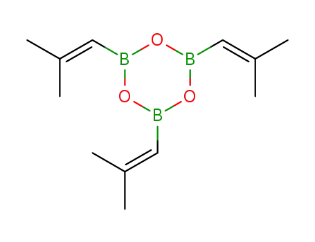 Molecular Structure of 1010113-27-5 (tris(2-methylpropene-1-yl) boroxine)