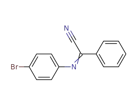 Molecular Structure of 54346-50-8 (Benzeneacetonitrile, a-[(4-bromophenyl)imino]-)