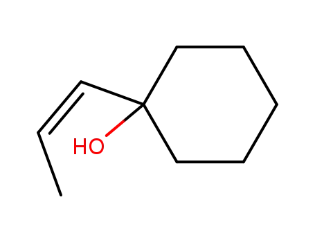 Molecular Structure of 102979-38-4 ((Z)-1-(prop-1-en-1-yl)cyclohexan-1-ol)