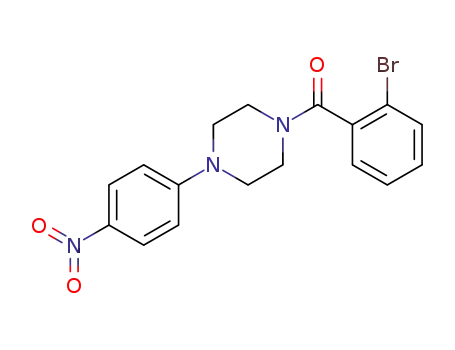 1-[(2-bromophenyl)carbonyl]-4-{4-nitrophenyl}piperazine