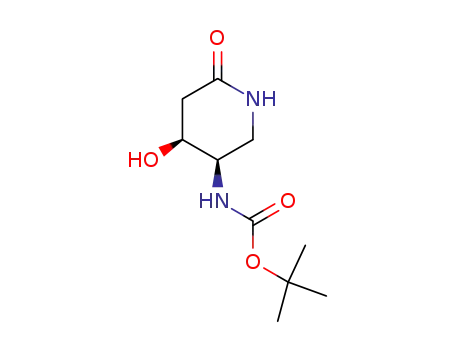 Carbamic acid, [(3R,4S)-4-hydroxy-6-oxo-3-piperidinyl]-,
1,1-dimethylethyl ester