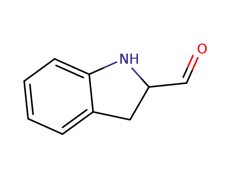 Molecular Structure of 412341-32-3 (1H-Indole-2-carboxaldehyde, 2,3-dihydro- (9CI))