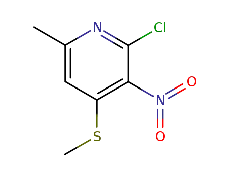 Pyridine, 2-chloro-6-methyl-4-(methylthio)-3-nitro-