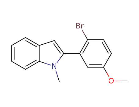 N-methyl-2-(2-bromo-5-methoxyphenyl)-1H-indole