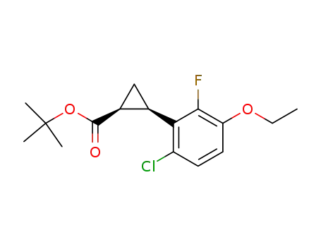 tert-butyl (1S,2R)-cis-2-(6-chloro-3-ethoxy-2-fluorophenyl)-cyclopropanecarboxylate