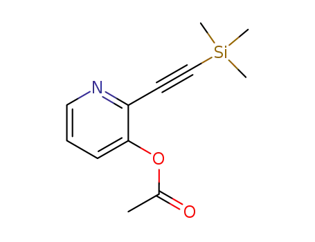 3-Pyridinol, 2-[(trimethylsilyl)ethynyl]-, acetate (ester)