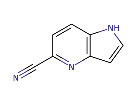 Molecular Structure of 146767-63-7 (1H-Pyrrolo[3,2-b]pyridine-5-carbonitrile(9CI))