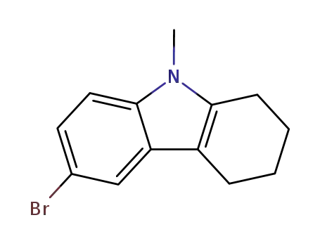 Molecular Structure of 78863-96-4 (1H-Carbazole, 6-bromo-2,3,4,9-tetrahydro-9-methyl-)