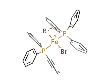 Molecular Structure of 19543-99-8 (Iron, dibromobis(triphenylphosphine)-)