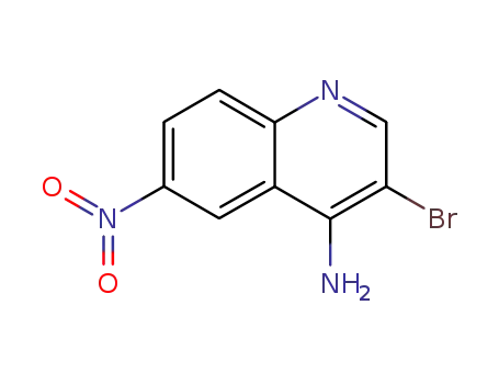 Molecular Structure of 90224-83-2 (3-BROMO-6-NITRO-QUINOLIN-4-YLAMINE)
