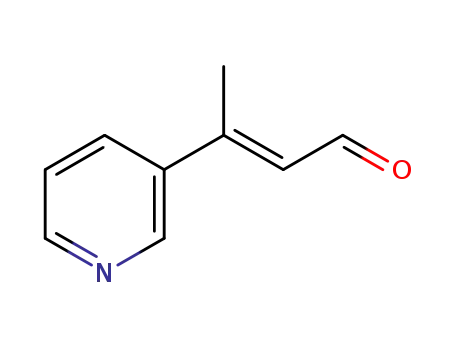 Molecular Structure of 184419-65-6 (2-Butenal,3-(3-pyridinyl)-(9CI))