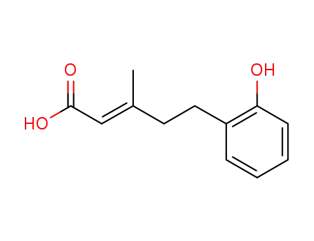 (2E)-5-(2-hydroxyphenyl)-3-methylpent-2-enoic acid