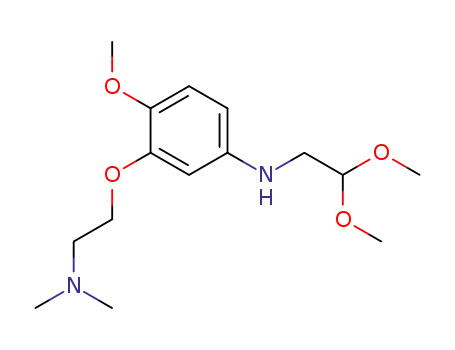 N-<3-<2-(dimethylamino)ethoxy>-4-methoxyphenyl>aminoacetaldehyde dimethyl acetal