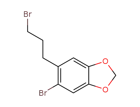 Molecular Structure of 75788-16-8 (5-bromo-6-(3-bromopropyl)benzo[d-1,3]dioxole)